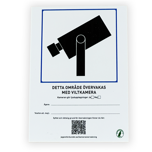 Skylt viltkamera 3-pack