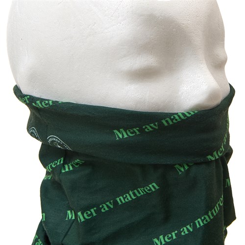 Multiscarf RPet Grön vit logo